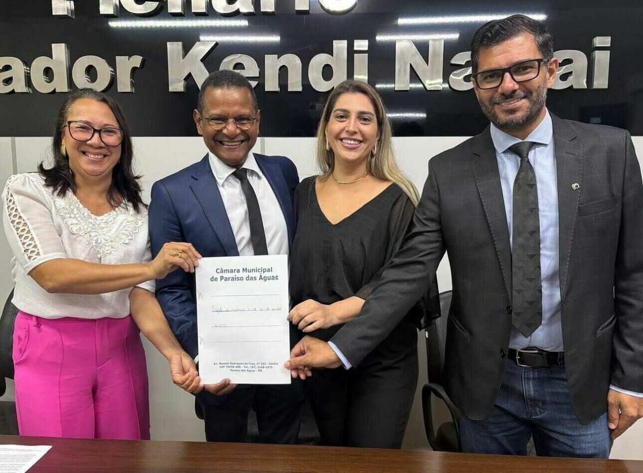 Imagem de compartilhamento para o artigo Paraíso das Águas cria Procuradoria Especial da Mulher na Câmara Municipal da MS Todo dia